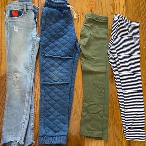 Bundle of girl pants size 5-6